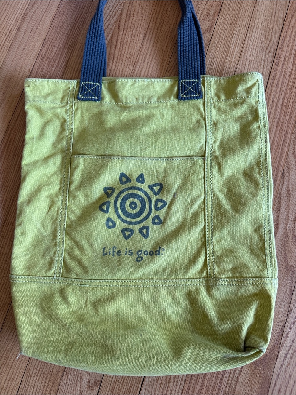 Life is Good canvas tote bag